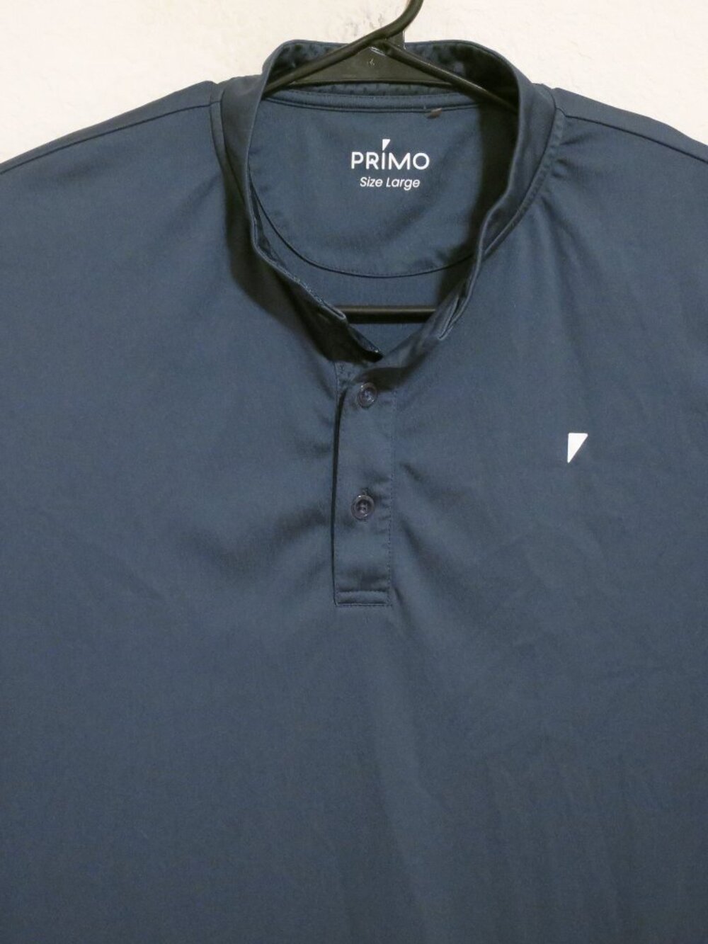 Primo Shirt Mens Large Short Sleeve Performance Polo Blade Collar Dark Green